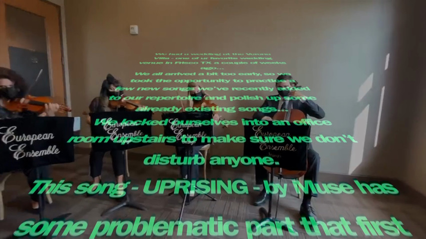 Muse - Uprising - practice session