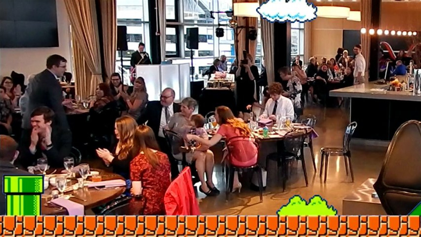 Super Mario Themed Grand Entrance!