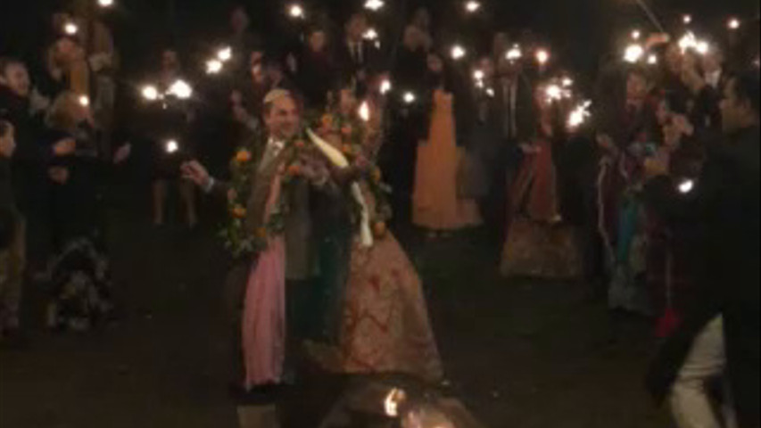A very viibrant wedding
