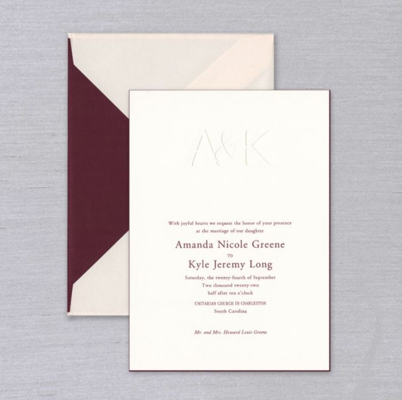 vera wang delaney invitations