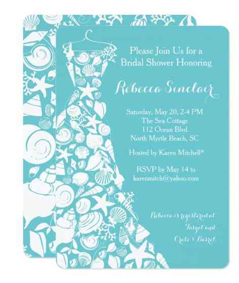 21 Beach Themed Bridal Shower Invitations For Your Seaside