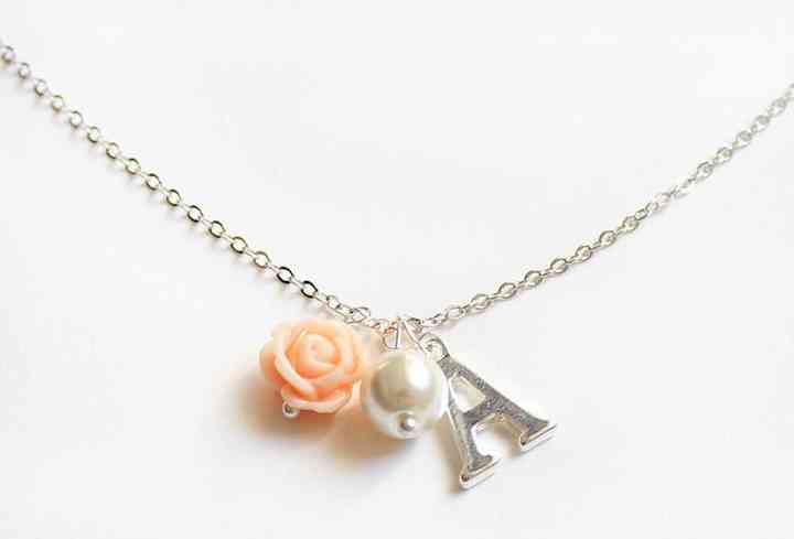 etsy flower girl necklace