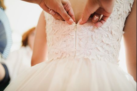How to Tape Yourself Into Your Wedding Dress Like a Pro