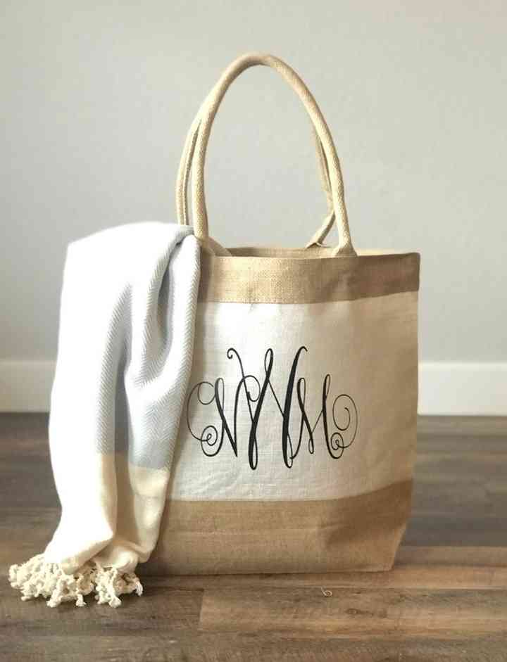 Monogram bag. Honor Gift Bag.