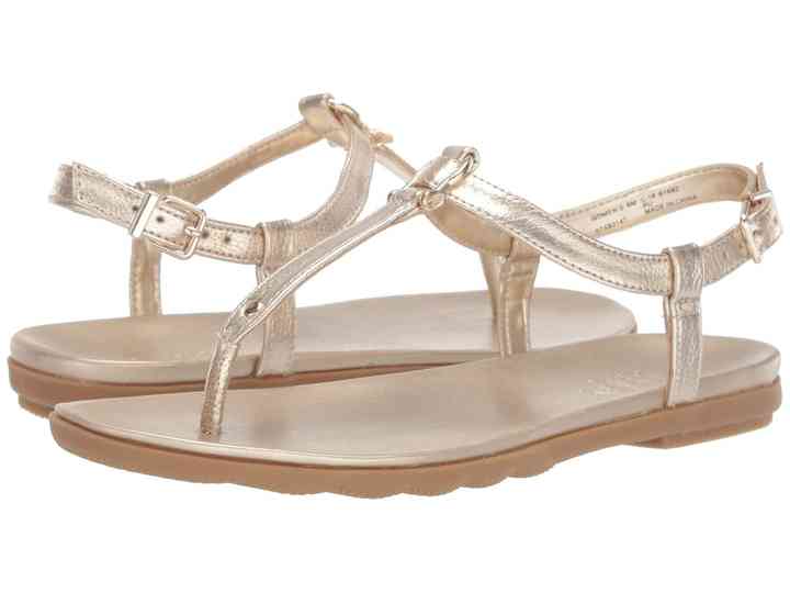 flat gold sandals for wedding