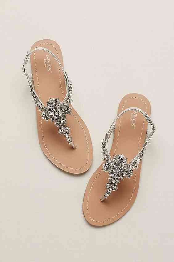 no heel wedding flip flops