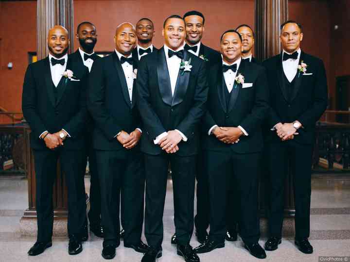 black tie wedding tuxedo