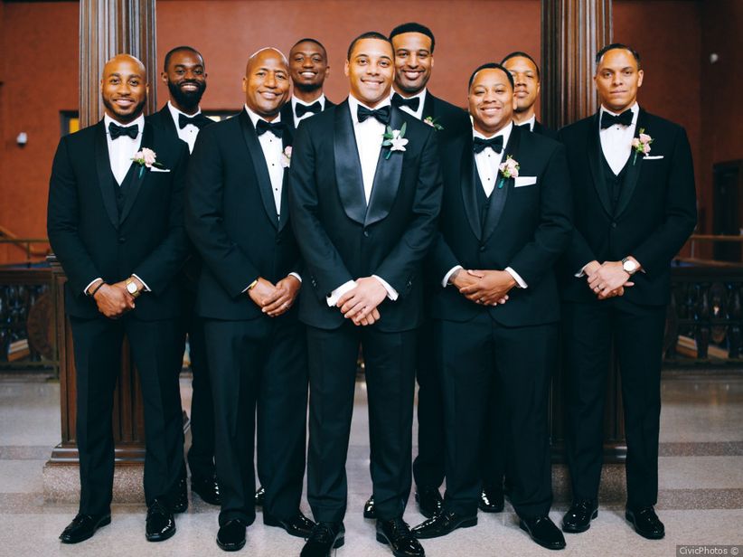 black tie formal wedding