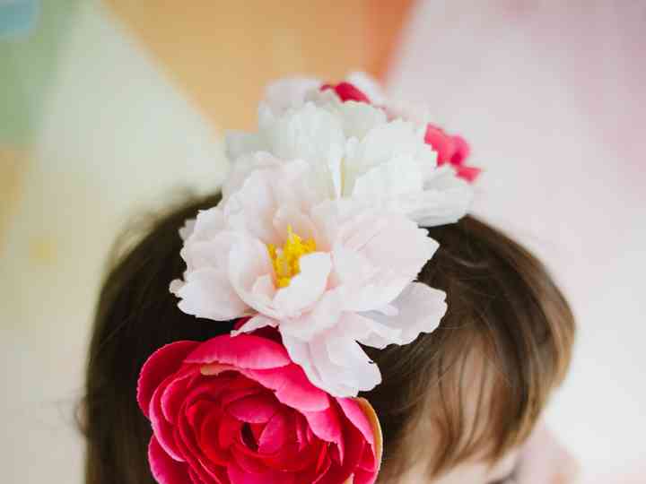 silk floral headpiece