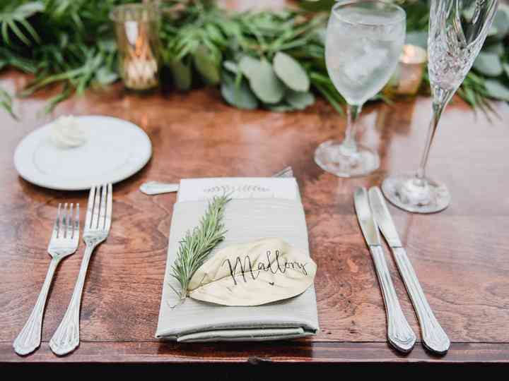fall wedding place cards