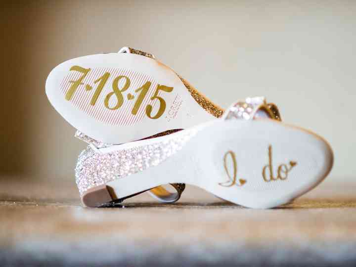 engraved wedding shoes