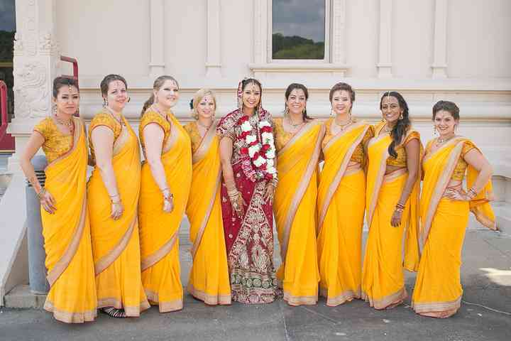 hindu bridesmaid dresses