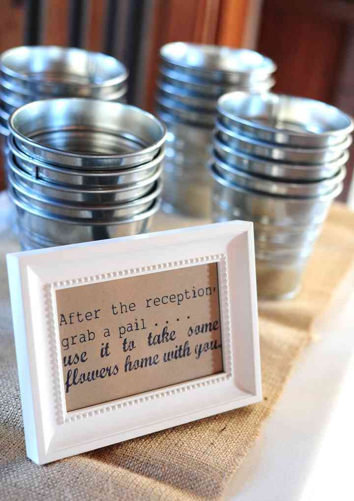 table favors for wedding reception