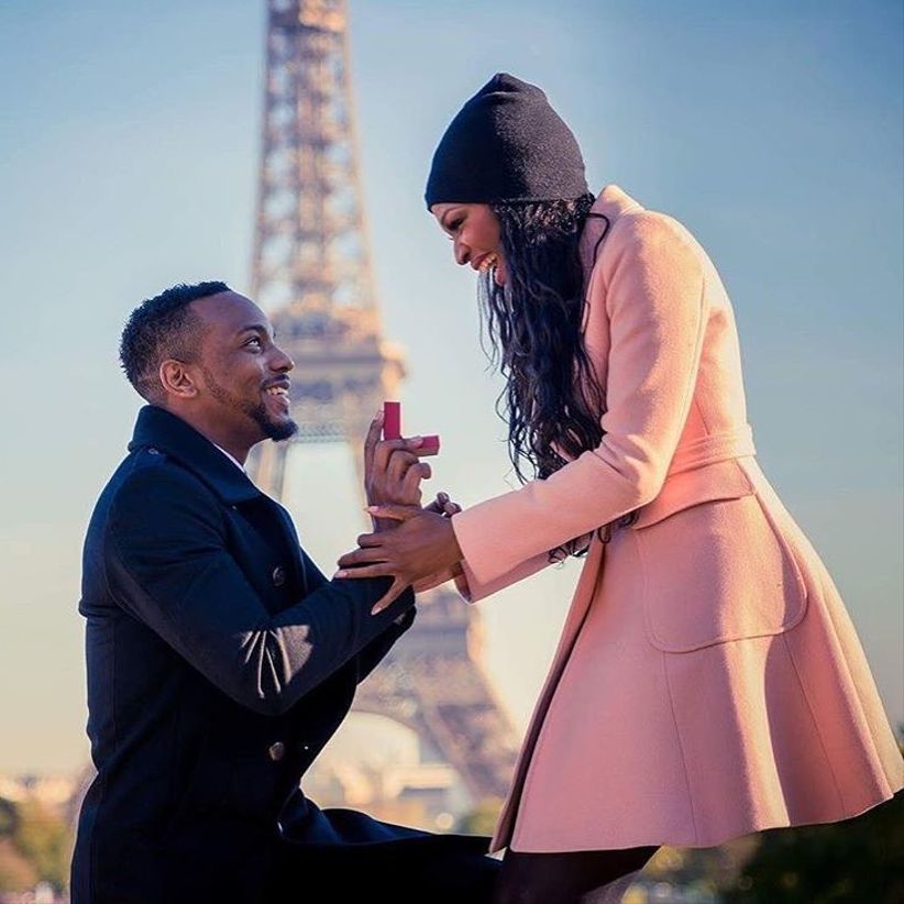 romantic Eiffel Tower proposal idea