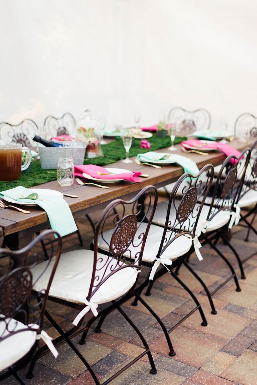 English garden chair for outdoor reception 