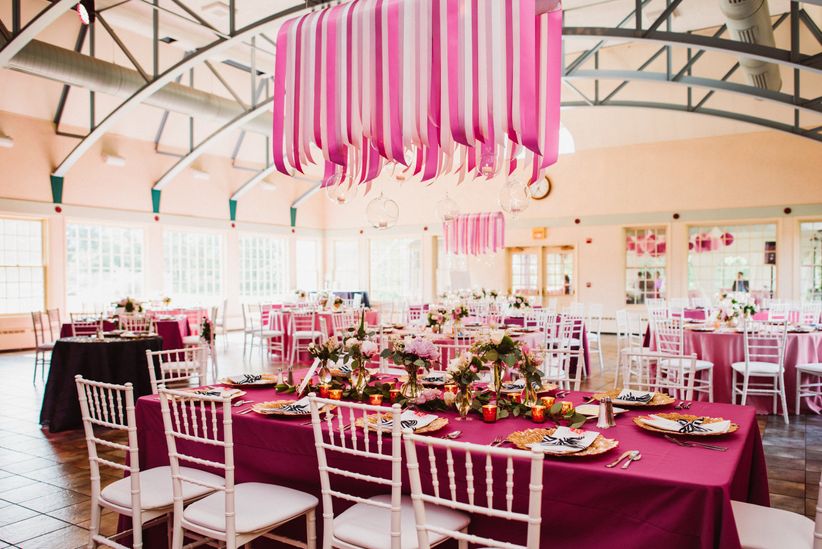 decoración de la boda de color rosa decoración 