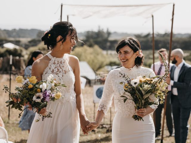 Clara and Adrienne&apos;s Wedding in Pescadero, California 9