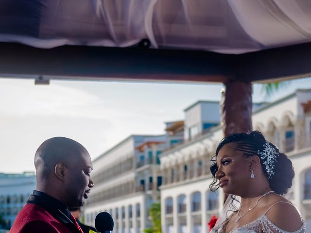 Willie and Tawanda&apos;s Wedding in Playa del Carmen, Mexico 129