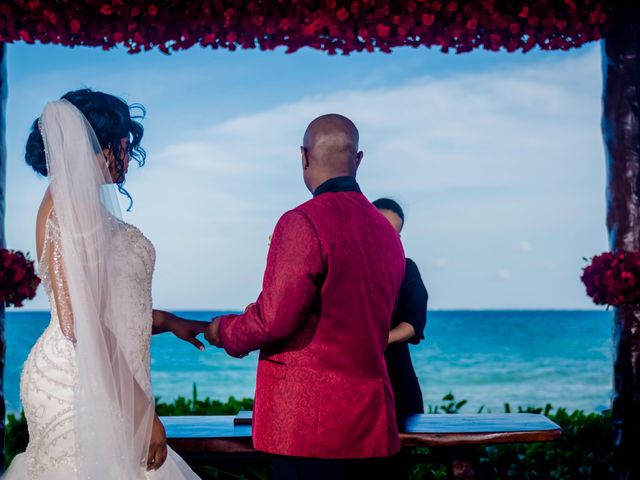 Willie and Tawanda&apos;s Wedding in Playa del Carmen, Mexico 133