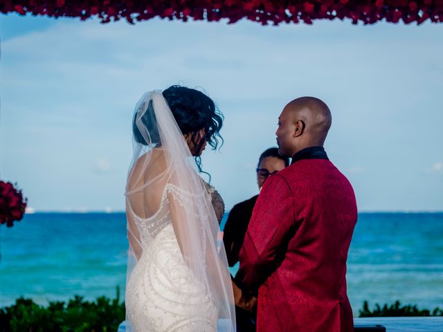 Willie and Tawanda&apos;s Wedding in Playa del Carmen, Mexico 146