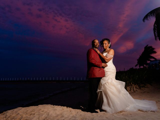 Willie and Tawanda&apos;s Wedding in Playa del Carmen, Mexico 206