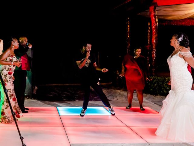 Willie and Tawanda&apos;s Wedding in Playa del Carmen, Mexico 222