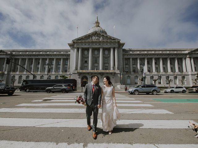 Hubert and Tiffany&apos;s Wedding in San Francisco, California 17