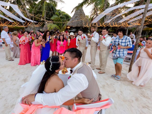 Michelle and Osiel&apos;s Wedding in Belize District, Belize 40