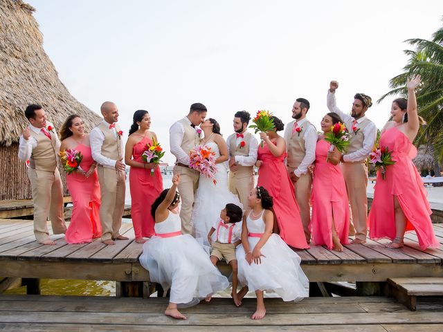 Michelle and Osiel&apos;s Wedding in Belize District, Belize 67