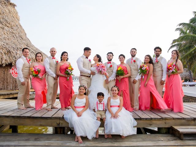 Michelle and Osiel&apos;s Wedding in Belize District, Belize 68