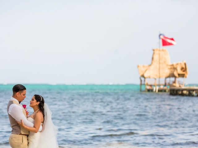 Michelle and Osiel&apos;s Wedding in Belize District, Belize 82