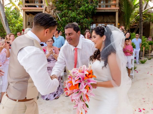 Michelle and Osiel&apos;s Wedding in Belize District, Belize 94