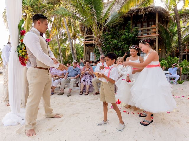 Michelle and Osiel&apos;s Wedding in Belize District, Belize 97