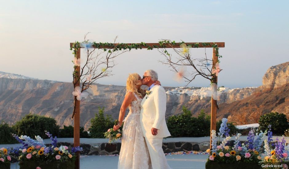 Richard and Eleni's Wedding in Santorini, Greece