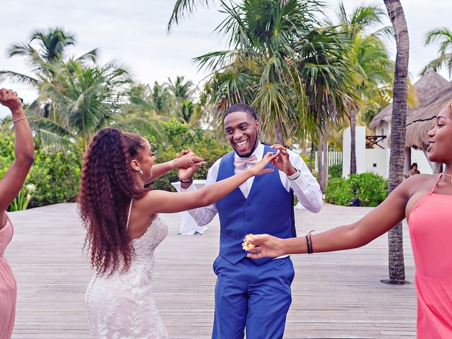 LaRence and Alexis&apos;s Wedding in Cancun, Mexico 12