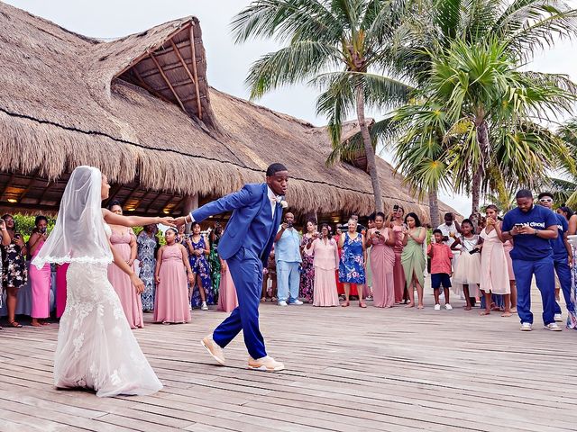 LaRence and Alexis&apos;s Wedding in Cancun, Mexico 13