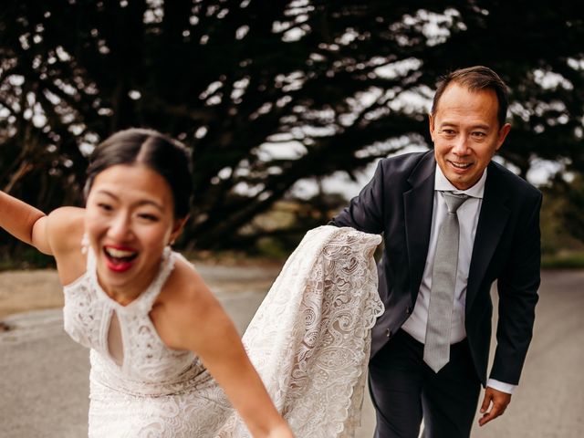 Paul and Sing&apos;s Wedding in Big Sur, California 15