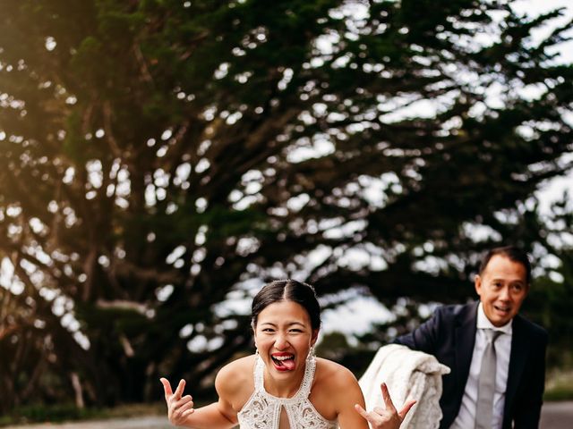 Paul and Sing&apos;s Wedding in Big Sur, California 16