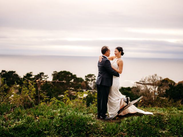 Paul and Sing&apos;s Wedding in Big Sur, California 17