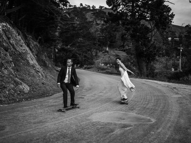 Paul and Sing&apos;s Wedding in Big Sur, California 20