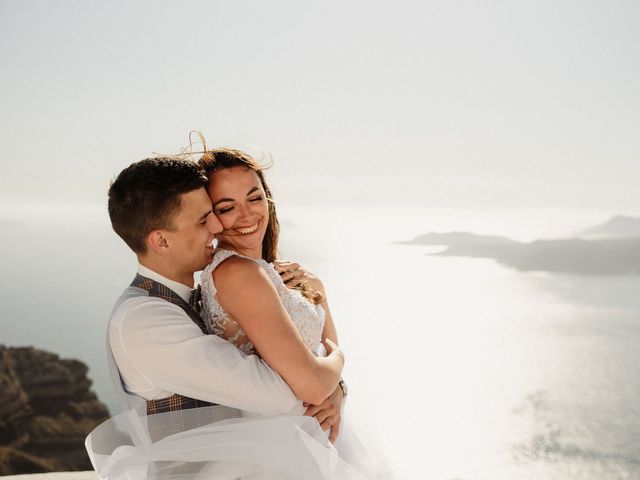Peter and Agota&apos;s Wedding in Santorini, Greece 10