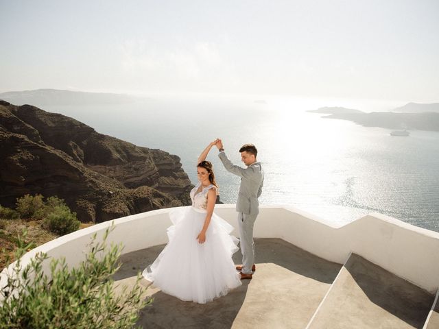 Peter and Agota&apos;s Wedding in Santorini, Greece 1