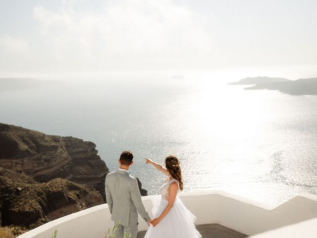 Peter and Agota&apos;s Wedding in Santorini, Greece 15