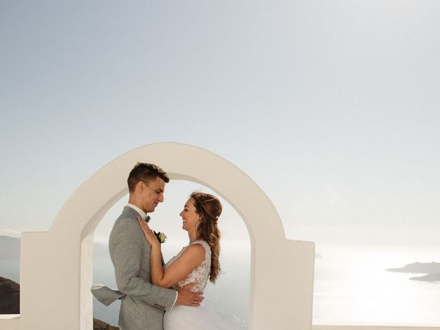 Peter and Agota&apos;s Wedding in Santorini, Greece 17