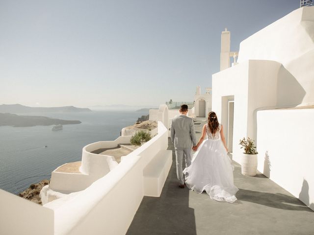Peter and Agota&apos;s Wedding in Santorini, Greece 19