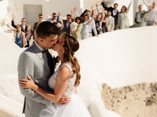 Peter and Agota&apos;s Wedding in Santorini, Greece 24