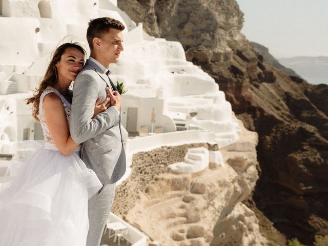 Peter and Agota&apos;s Wedding in Santorini, Greece 28