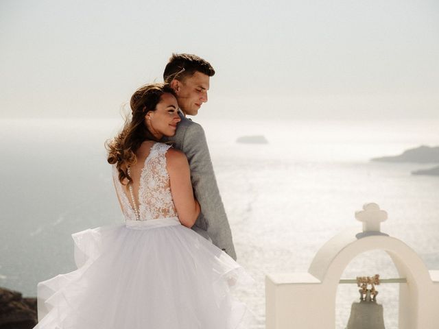 Peter and Agota&apos;s Wedding in Santorini, Greece 29