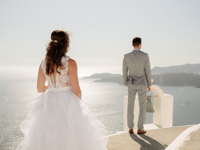 Peter and Agota&apos;s Wedding in Santorini, Greece 30