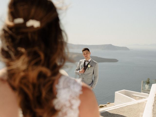 Peter and Agota&apos;s Wedding in Santorini, Greece 31